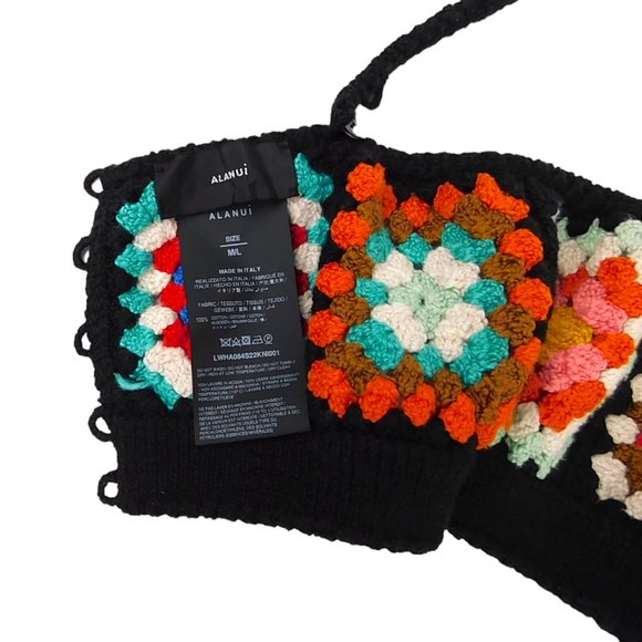Rare Alanui Good Vibes Embassy Crochet Bralette Cropped Top Size M - Picture 7 of 10